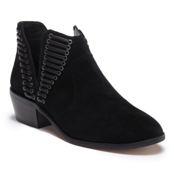 Vince Camuto Shoes - VINCE CAMUTO Prevista Black Suede Booties